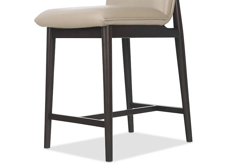 Esmae Leather Counter Stool -Reede Stone