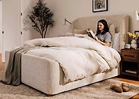 Gabi Tall Bed -Pascal Cream, KING