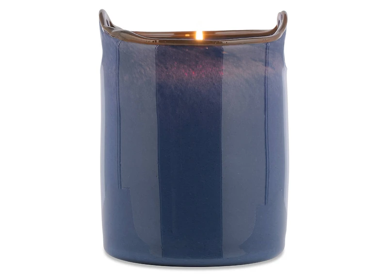 Dax Candle Holder Large Blue/Brown