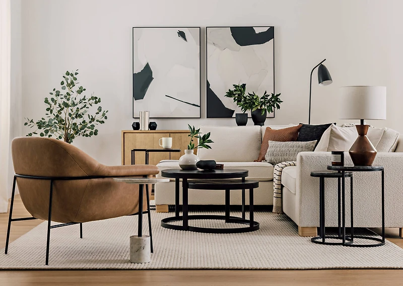 Piero Accent Table - Warra White