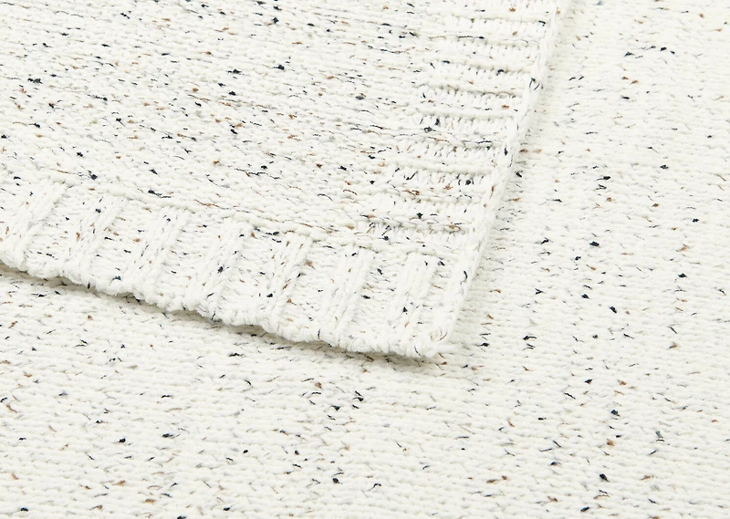 Shana Chenille Flecked Throw Ivory/Mu