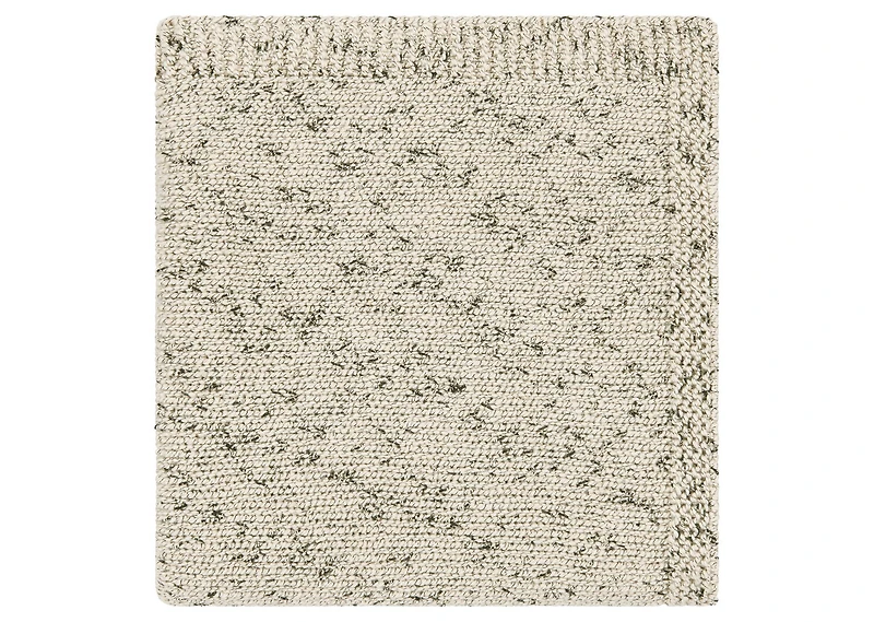 Lanark Cotton Flecked Throw Ivory/Grey