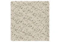 Lanark Cotton Flecked Throw Ivory/Grey