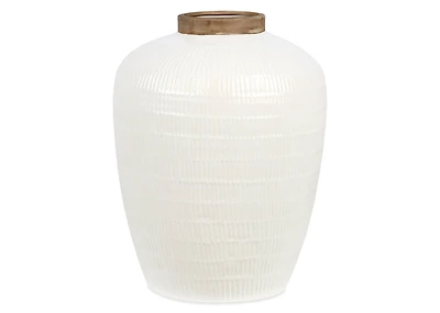 Lucille Vase Wide White