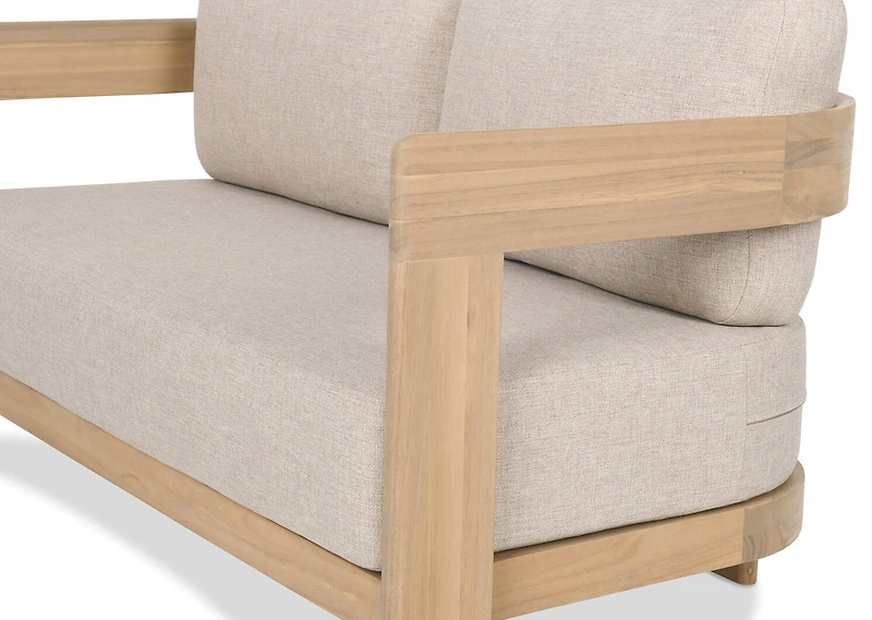 Tonga Outdoor Loveseat -Elio Oyster