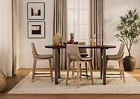 Nichols Wool Rug 96x120 Grey/Ivory