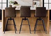 Emmett Swivel Counter Stool -Esra Brown