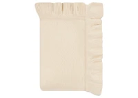 Claridge Cotton Ruffle Throw Natural