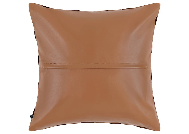Quinn Leather Pillow 20x20 Cognac
