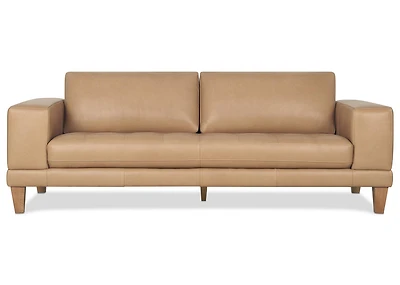Carson Leather Sofa -Zen Stone