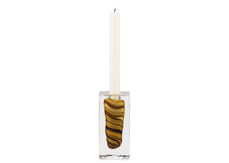 Lior Candle Holder Medium Brown