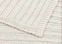 Emmons Cotton Throw Ivory