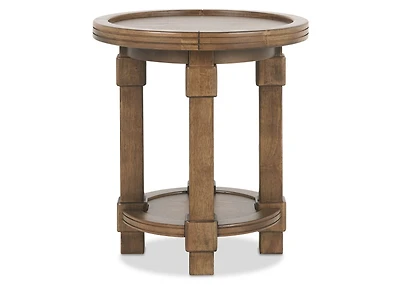 Merrin Round Side Table -Larke Brandy