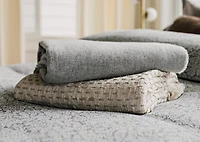 Withers Cotton Throw Natural/Ash