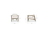 Tacona Armchair -Amalie Ivory