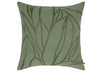 Meena Cotton Leaves Pillow 20x20 Green