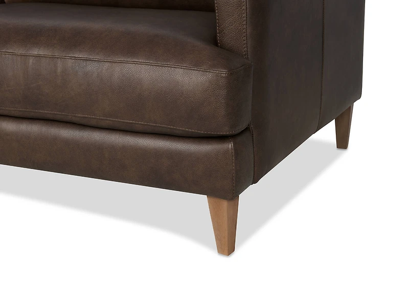 Nicolo Leather Sofa -Dutton Espresso