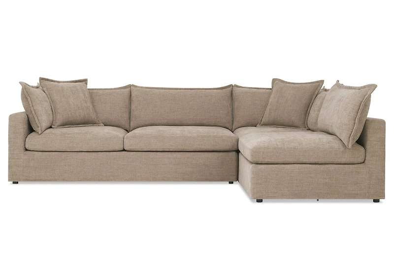 Eloise Sectional RCF -Nile Mushroom