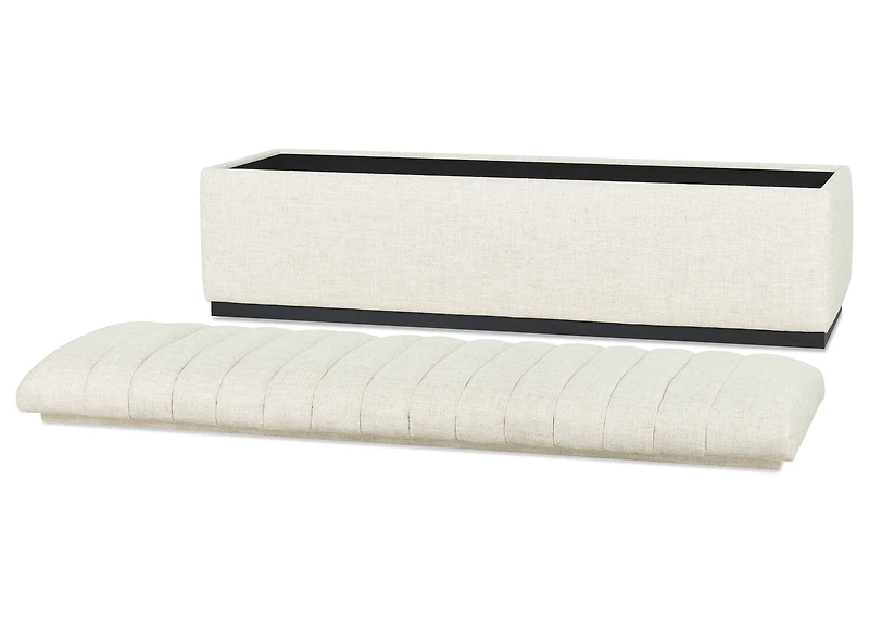 Oliver Storage Bench -Levie Sand