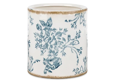 Chelsea Utensil Holder Ivory/Blue