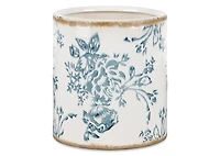 Chelsea Utensil Holder Ivory/Blue