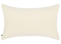 Zeb Cotton Pillow 14x24 Ivory/Brown