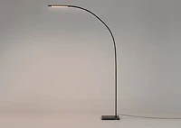 Tyne LED Arc Floor Lamp Black