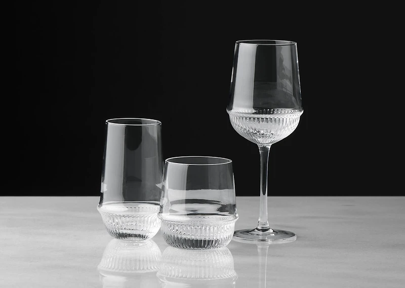 Audrina Wine Glass Clear