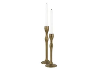 Ryah Candle Holder Tall Antiqued Brass