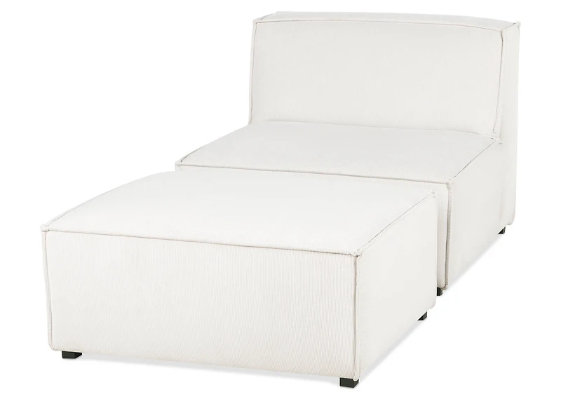 Felix Chair/Ottoman -Tao Ivory