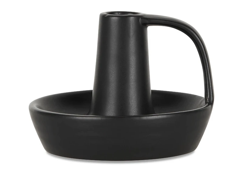 Barnaby Candle Holder Black