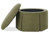 Yelena Storage Ottoman -Coy Moss