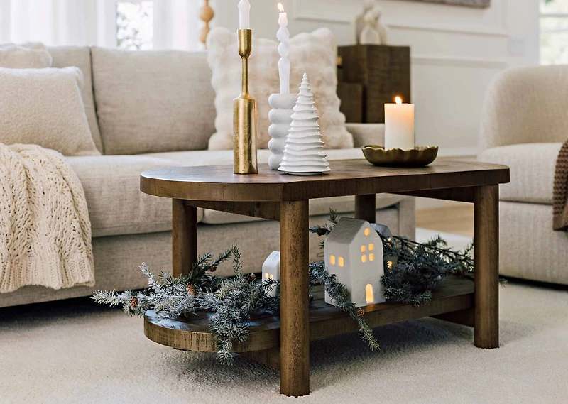 Snowy Pine LED Garland