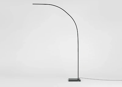 Tyne LED Arc Floor Lamp Black