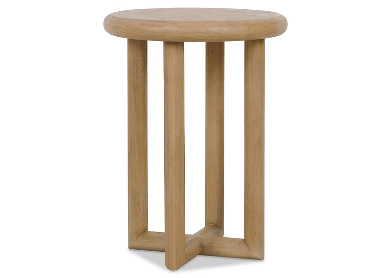 Jayman Round Side Table -Cava Sesame