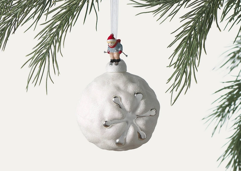 Snowball Star Ornament