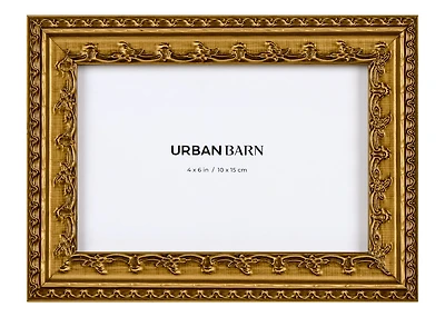 Edie Frame 4x6 Antique Brass