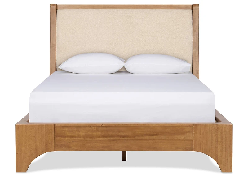 Wardel Bed -Theo Toffee/Arden San, QUEEN