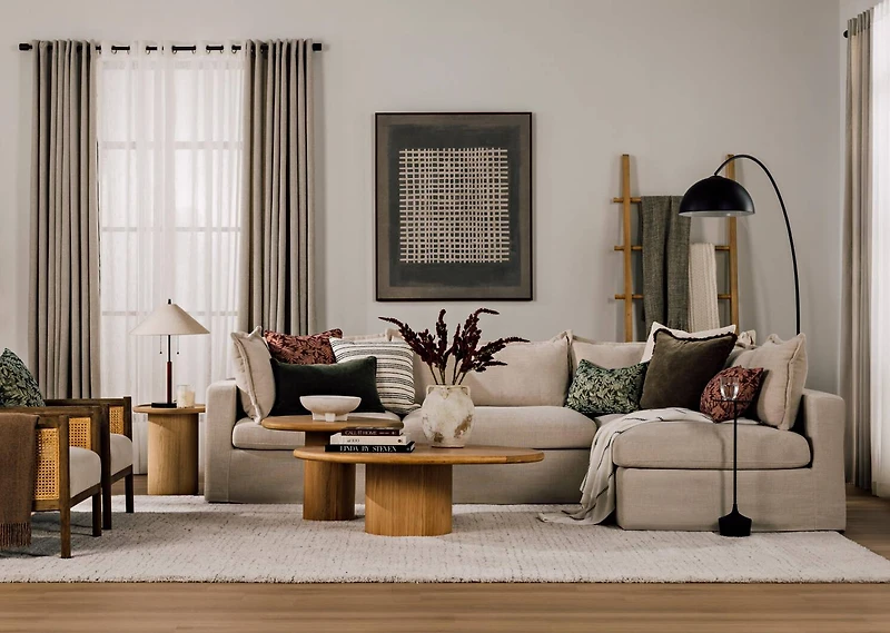 Eloise Sectional RCF -Nile Cream