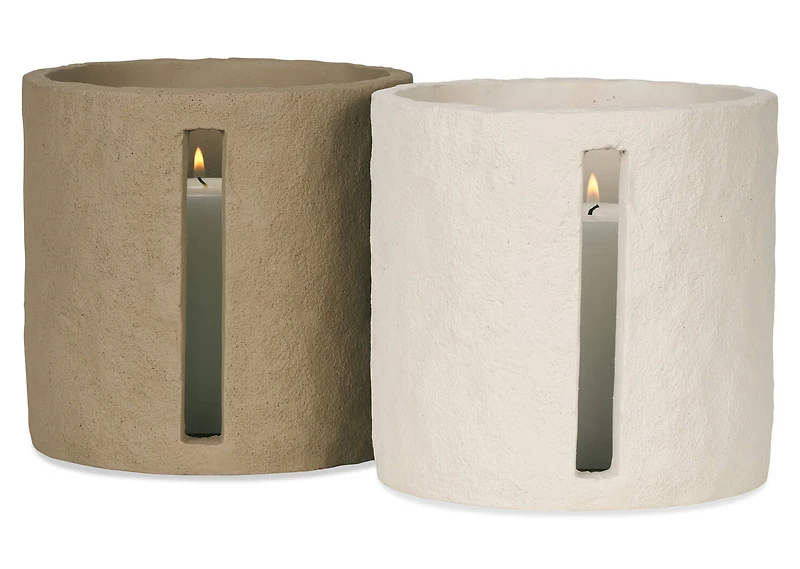 Foley Candle Holder Brown