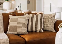 Camilla Pillow 20x20 Sand/Ivory