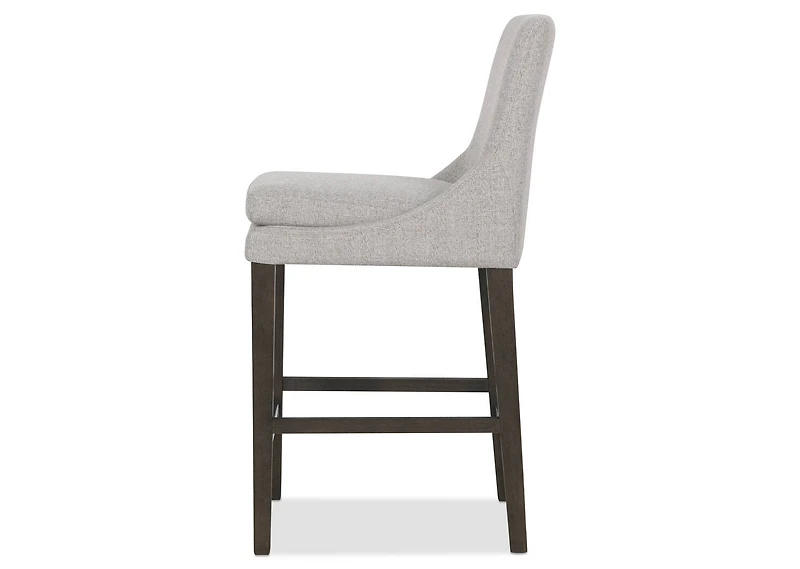 Murdoch Counter Stool -Cyrilo Slvr/Mink