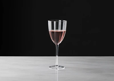 Violet Wine Glass Clear