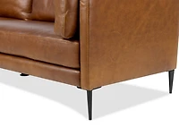 Valerio Leather Sofa -Leon Maple