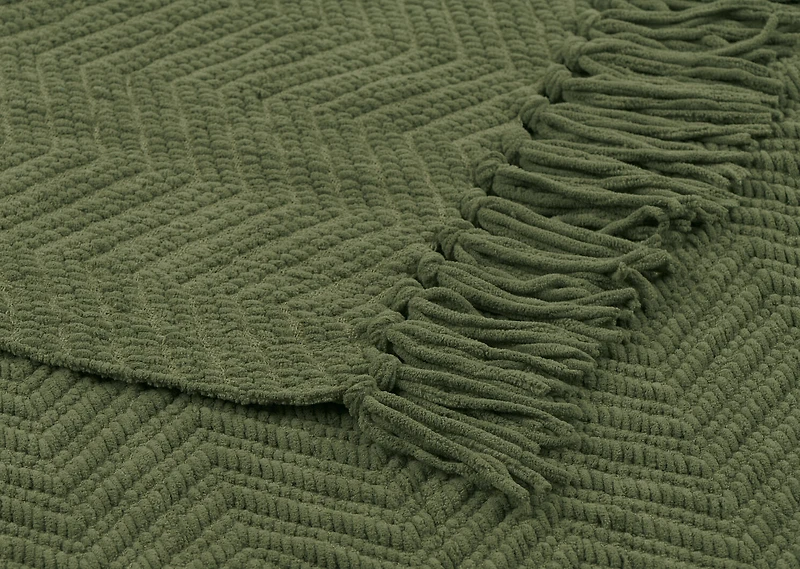 Elan Chenille Throw Clover