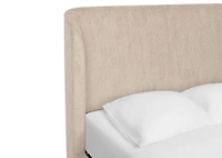 Gabi Tall Bed -Pascal Camel, QUEEN