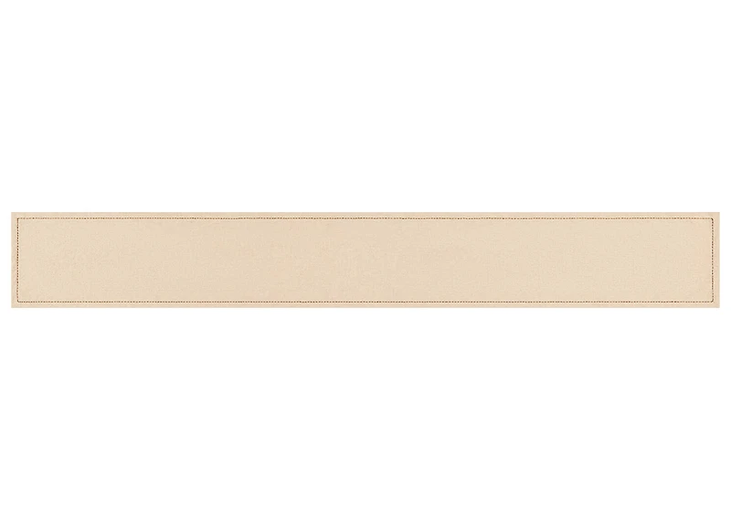Crinkle Stitched Table Runner Natural