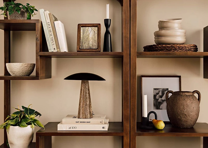 Merrill Vase Short Brown