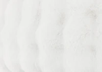 Zoey Faux Fur Pillow 14x24 White
