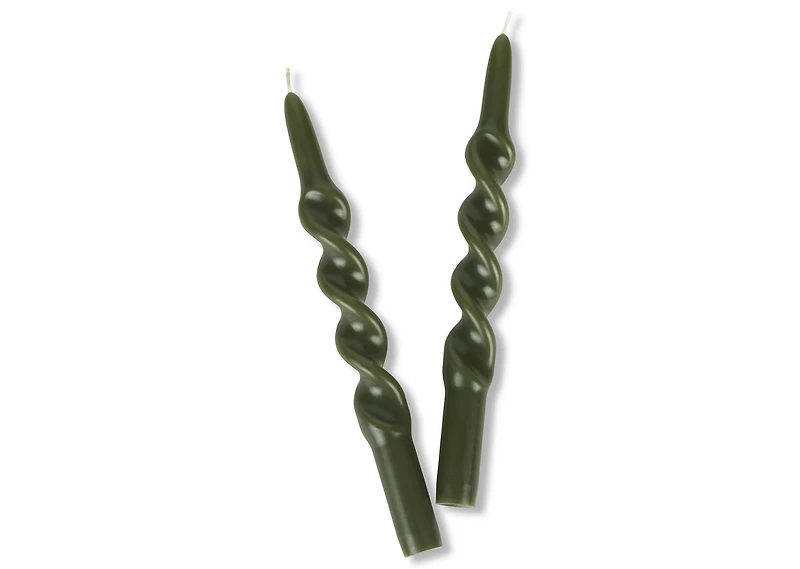 Twist Taper Candle Set Woodland